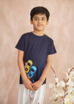 Kids' Racing Cars Navy T-Shirt - Image 4