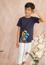 Kids' Racing Cars Navy T-Shirt - Image 3