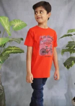 Kids' Red "Live Simply" Bicycle Tee - Image 3