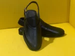Black Classic Peshawri Chappal - Image 2