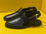 Black Classic Peshawri Chappal - Image 5