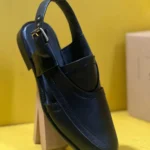 Black Classic Peshawri Chappal