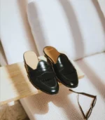 HAND-POLISHED CALFSKIN BELGIAN MULES - Image 5