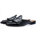 HAND-POLISHED CALFSKIN BELGIAN MULES