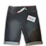 Boys' Faded Black Denim Shorts